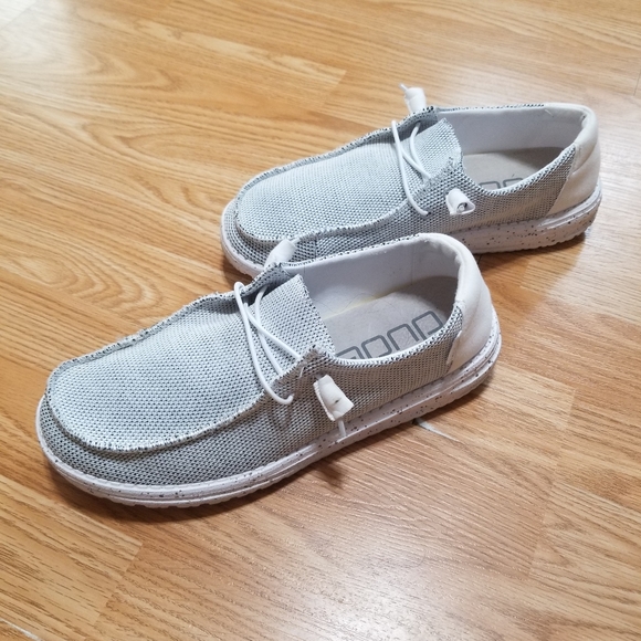 EUC HEY DUDE WENDY SOX STONE WHITE WOMEN 10 - Picture 5 of 5